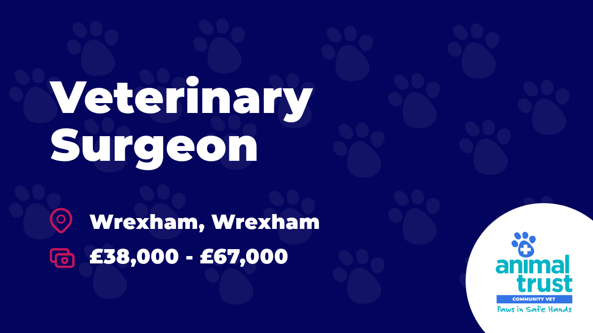 Veterinary Surgeon Wrexham £3867K Salary